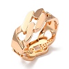 Curb Chain Shape Alloy Cuff Bangles BJEW-B049-01G-3