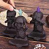 Ceramic Skull Backflow Incense Burner Smoke Waterfall Incense Holder JX840A-3