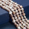 Natural Cultured Freshwater Pearl Beads Strands PEAR-T003-09-4