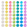 420Pcs 14 Style Transparent Spray Painted Crackle Glass Beads Strands CCG-TA0002-04-11