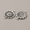 Tibetan Style Alloy Connector Rhinestone Settings FIND-CJC0016-20AS-1