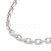 Non-Tarnish 304 Stainless Steel Cable Chain Necklaces NJEW-H433-1.4mm-03P-2