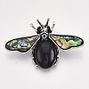 Synthetic Blue Goldstone Brooches/Pendants G-S353-08A-2