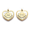 316 Surgical Stainless Steel Rhinestone Charms STAS-S116-319G-1