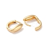 Horse Eye Brass Hoop Earrings for Women EJEW-B056-16G-2