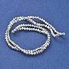 Electroplate Glass Beads Strands X-EGLA-D030-15A-06-4
