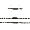 304 Stainless Steel Rectangle Link Chains STAS-B041-09EB-2