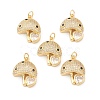 Eco-Friendly Brass Micro Pave Cubic Zirconia Pendants KK-I698-10G-2