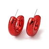 Ring Acrylic Stud Earrings EJEW-P251-21-2