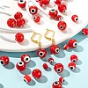 3 Strands 3 Style Handmade Evil Eye Lampwork Round Bead Strands LAMP-LS0001-12F-6