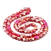 AB Color Plate Glass Beads Strands EGLA-P051-06A-B04-3