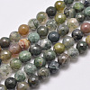 Natural Indian Agate Beads Strands G-F349-02-8mm-1