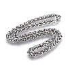 304 Stainless Steel Wheat Chain Necklaces NJEW-F242-14P-C-1