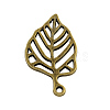 Tibetan Style Alloy Leaf Pendants TIBEP-Q035-82AB-NR-1