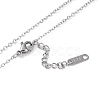 Ion Plating(IP) 304 Stainless Steel Cable Necklaces NJEW-G081-11P-3