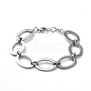 Tarnish Resistant 304 Stainless Steel Link Chain Bracelets BJEW-G582-41P-1