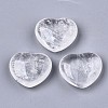 Natural Quartz Crystal Heart Love Stone G-N0326-56J-1