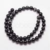 Natural Black Agate Bead Strands G-K166-13-10mm-05-2