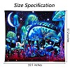 Black Light Aesthetic Mushroom Wall Tapestry JX151A-2