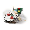 Christmas Theme Glitter Felt Fabric Alligator Hair Clip PHAR-U002-01K-3