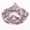 Natural Purple Lodolite Quartz Beads Strands G-G031-02-3