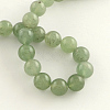 Natural Gemstone Green Aventurine Round Bead Strands G-R265-12mm-2