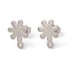 Non-Tarnish 201 Stainless Steel Stud Earring Findings STAS-G266-14P-1