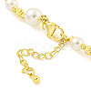 Brass Beaded Necklaces NJEW-P307-01G-3