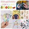  Fruits & Vegetables Silicone Knitting Needle Point Protectors DIY-NB0009-48-6