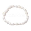 Natural Trumpet Shell Beads Stretch Bracelets BJEW-JB110104-1