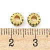 Rack Plating Brass Micro Pave Cubic Zirconia Spacer Beads KK-F089-36G-01-2