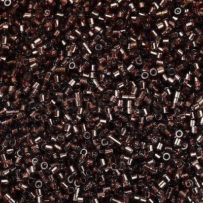 Baking Paint Silver Lined Glass Seed Beads SEED-H003-09I-1