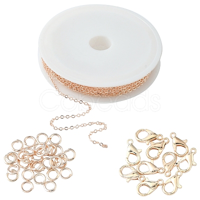 DIY Chain Bracelet Necklace Making Kit DIY-YW0006-38-1