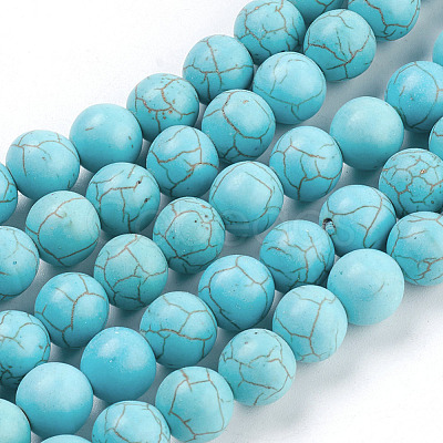 Synthetic Turquoise Beads Strands X-TURQ-S192-10mm-2-1