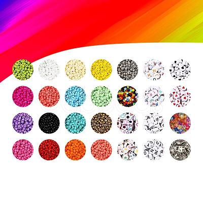 4500Pcs 3mm Glass Seed Beads DIY-YW0002-76-1