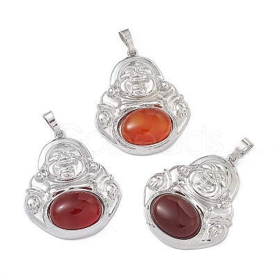 Natural Carnelian Pendants G-H283-01Q-1