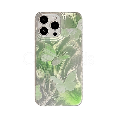 Summer Green Butterfly TPU Plastic Mobile Phone Cover PW-WG901B1-09-1