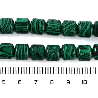 Synthetic Malachite Beads Strands G-L604-E04-01-1