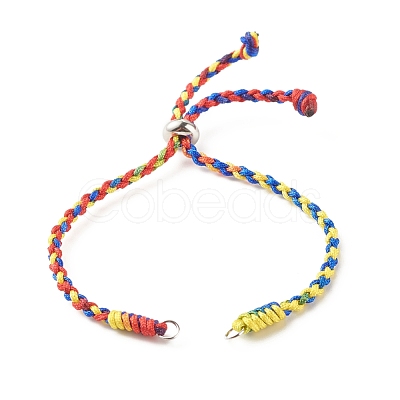 Braided Nylon Thread Bracelet AJEW-JB01123-1