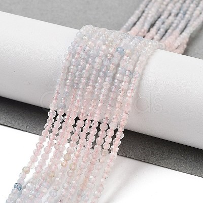 Natural Morganite Beads Strands G-B088-C22-02-1