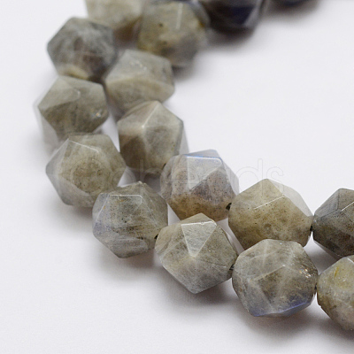 Natural Labradorite Beads Strands G-K209-02E-8mm-1