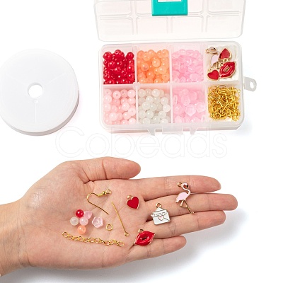 DIY Jewelry Set Making Kits for Valentine's Day DIY-LS0001-85-1