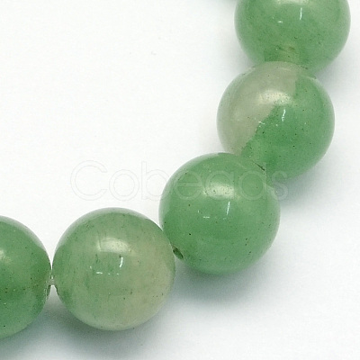 Natural Green Aventurine Round Beads Strands G-S150-8mm-1