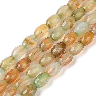 Natural Agate Beads Strands G-Q194-B01-01B-1