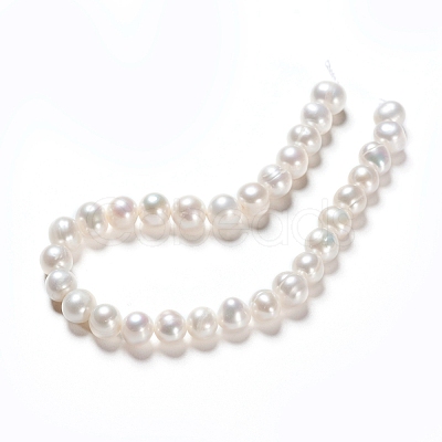 Natural Cultured Freshwater Pearl Beads Strands PEAR-I004-09-1