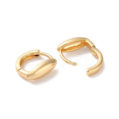 Horse Eye Brass Hoop Earrings for Women EJEW-B056-16G-1