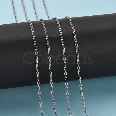 Tarnish Resistant 304 Stainless Steel Cable Chains CHS-A003I-0.5mm-1