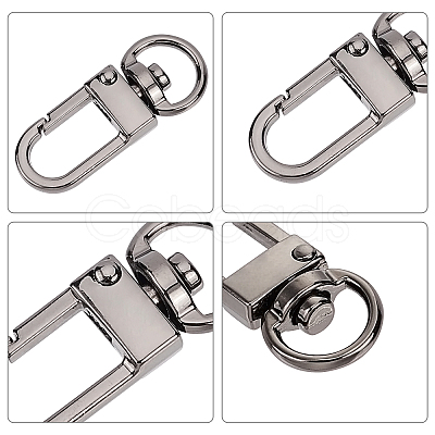 Zinc Alloy Swivel Clasps PALLOY-PH0013-42B-1