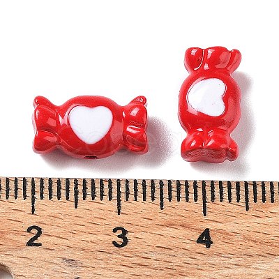 Spray Painted Alloy Bead PALLOY-H134-56-1