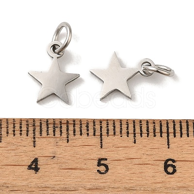 Non-Tarnish 201 Stainless Steel Charms STAS-E217-25B-P-1